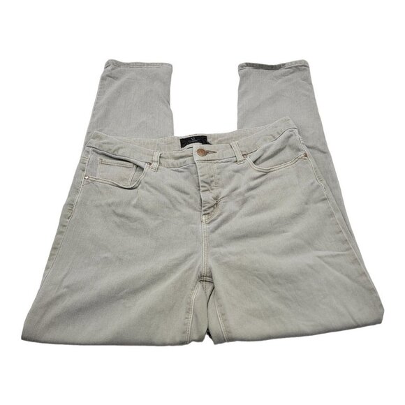 Chicos Womens So Slimming Gray Green Ankle Skinny Jeans Sz 0.5 - Picture 10 of 11